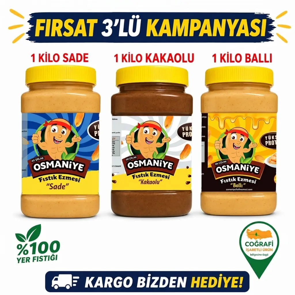 fırsat 3lü fıstık ezmesi kampanyası