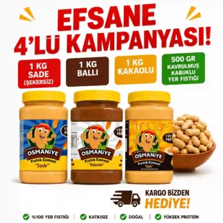 efsane 4lü fıstık ezmesi kampanyası