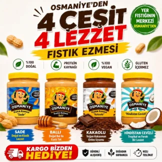 4 çeşit 4 kilogram fıstık ezmesi kampanyası
