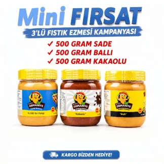 mini fırsat 3lü fıstık ezmesi kampanyası