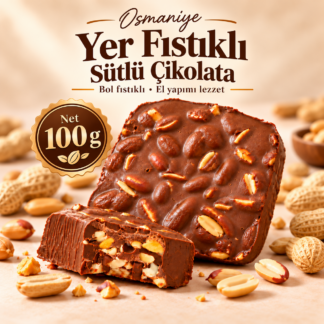 Yer Fıstıklı Sütlü Çikolata(100 gram)